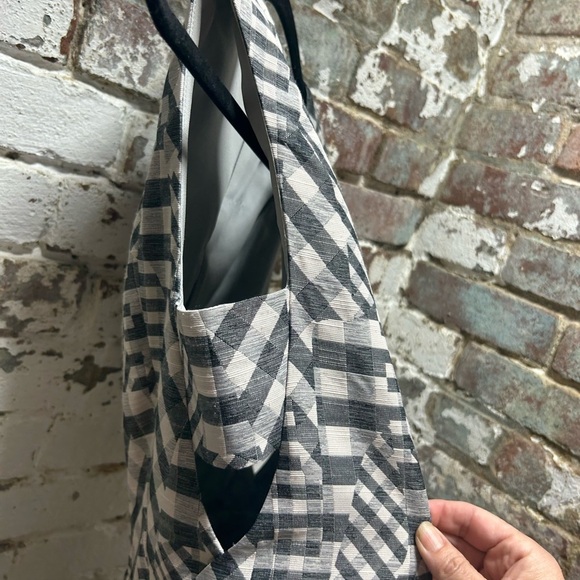 Prose & Poetry Gray and White Checkered Sleeveless Mini Length Dress. Size Small - Picture 3 of 10